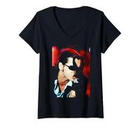 Mujer INXS Michael Hutchence Live Elegantly Wasted World Tour 1997 Camiseta Cuello V