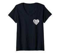 Mujer Ipswich Town Fan Valentine Heart para Tractor Boys Fan Camiseta Cuello V
