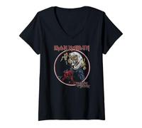 Mujer Iron Maiden - Number of the Beast Vintage Camiseta Cuello V