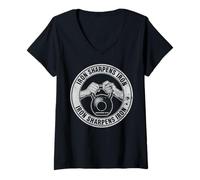 Mujer Iron Sharpens Iron Proverbs 27 17 Camiseta Cuello V