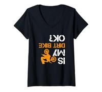 Mujer Is My Dirt Bike Ok Dirtbike Shirt Gear Dirtbike Dirtbike Camiseta Cuello V