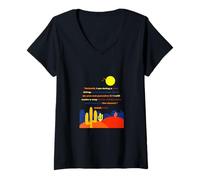 Mujer Isaías 43 19 He aquí, yo Estoy Haciendo una Cosa Nueva, Arte del Desierto Camiseta Cuello V