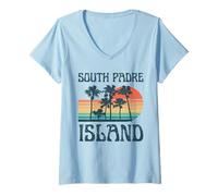 Mujer Isla Padre Sur Camiseta Cuello V