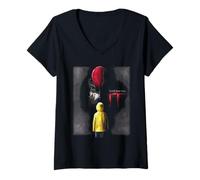 Mujer IT (2017) You'Ll Float Too Fog Poster Camiseta Cuello V