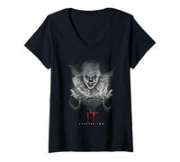 Mujer IT (2019) Pennywise In The Dark Camiseta Cuello V