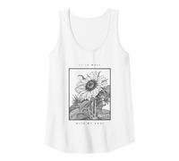 Mujer It Is Well with My Soul Sunflower Christian Himno Camiseta sin Mangas