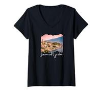 Mujer Italia Limone sul Garda Camiseta Cuello V