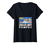 Mujer Italia Pompeya Camiseta Cuello V