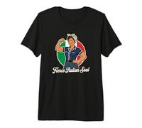 Mujer Italiana Feroz Herencia Italiana del Alma Camiseta Premium