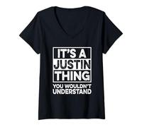 Mujer It's A Justin Thing You Wouldn't Understand Shirt Justin Camiseta Cuello V