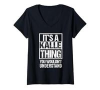 Mujer It's A Kalle Thing You Wouldn't Understand First Name Camiseta Cuello V