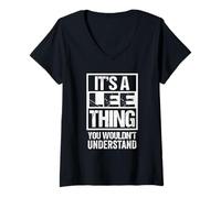 Mujer It's A Lee Thing You Wouldn't Understand First Name Camiseta Cuello V