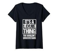 Mujer It's A Louie Thing You Wouldn't Understand First Name Camiseta Cuello V