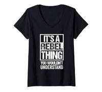 Mujer It's A Rebel Thing You Wouldn't Understand Camiseta Cuello V