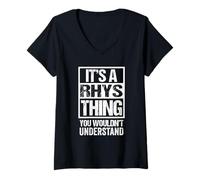 Mujer It's A Rhys Thing You Wouldn't Understand First Name Camiseta Cuello V