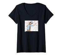 Mujer It's Always Sunny Charlie Board Pepe Silvia Conspiracy Meme Camiseta Cuello V