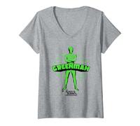 Mujer It's Always Sunny Green Man Funny Mascot TV Show Camiseta Cuello V