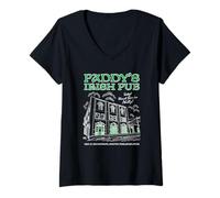 Mujer It's Always Sunny Paddy's Irish Pub Sketch Funny Philly TV Camiseta Cuello V