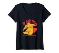 Mujer It's Always Sunny The Dennis System Scroll Funny TV Show Camiseta Cuello V