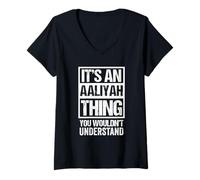 Mujer It's An Aaliyah Thing You Wouldn't Understand First Name Camiseta Cuello V
