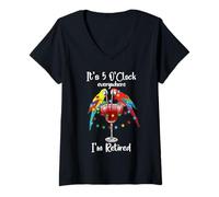 Mujer It's Five Oclock Everywhere Im Retired Summer Retirement Men Camiseta Cuello V