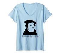 Mujer It's Hammer Time - Camisa Divertida con Cita de Martin Luther Camiseta Cuello V