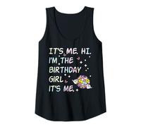 Mujer It's Me Hi Im The Birthday Girl Bday Party Girls Kids Women Camiseta sin Mangas