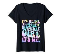 Mujer It's Me Hi I'm The Birthday Girl Its Me Funny Birthday Camiseta Cuello V