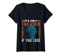 Mujer It's Only Treason If You Lose Camiseta Cuello V