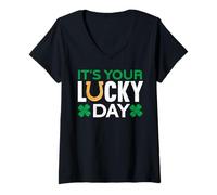 Mujer It's Your Lucky Day | Shamrock Funny St. Patrick’s Day Camiseta Cuello V