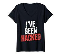 Mujer I've Been Hacked Tech de Programador de ciberseguridad - Camiseta Cuello V