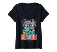 Mujer I've Talked The Talk and Walked The Walk Now I'm Gonna Sit Camiseta Cuello V