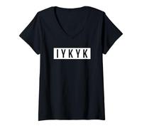 Mujer IYKYK, Si Sabes Que Sabes, si Sabes, ya Sabes. IYKYK Camiseta Cuello V