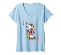 Mujer Jack Diamonds - Disfraces Divertidos y fáciles en la Parte d Camiseta Cuello V