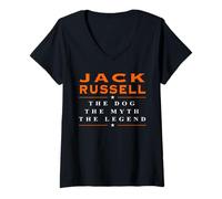 Mujer Jack Russell The Dog Camiseta Camiseta Cuello V