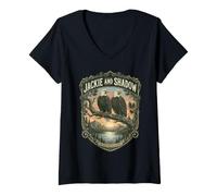 Mujer Jackie and Shadow Eagles A Big Bear Valley Journey Vintage Camiseta Cuello V