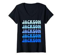 Mujer Jackson Camiseta Cuello V