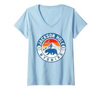 Mujer Jackson Hole Camiseta Cuello V
