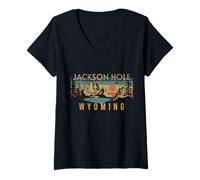 Mujer Jackson Hole Camiseta Cuello V