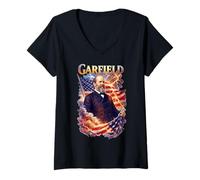 Mujer James A. Garfield Camiseta Cuello V