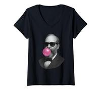Mujer James A. Garfield Retrato Camiseta Cuello V