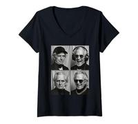 Mujer James K. Polk Retrato Camiseta Cuello V