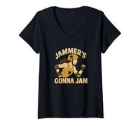 Mujer Jammer's Gonna Jam - Atleta divertido de Roller Derby Camiseta Cuello V