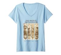 Mujer Jane Eyre, Wuthering Heights, Bronte, Heathcliff Camiseta Cuello V