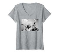 Mujer Janis Joplin, Cantante icónica de Kozmic Blues Band 1969 Camiseta Cuello V