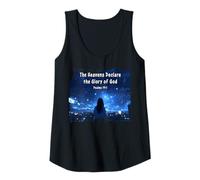 Mujer Japanese Christian Anime - Psalms 19:1 The Heavens Declare Camiseta sin Mangas