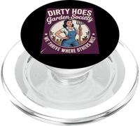 Mujer Jardinero Amante Hembra Azadas Sucio Jardín Sociedad PopSockets PopGrip para MagSafe