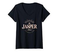 Mujer Jasper Canadá | Jasper National Park Alberta Modern Camiseta Cuello V