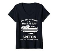 Mujer Je Ne Suis Pas Parfait Mais Je Suis Breton Bretagne Camiseta Cuello V
