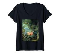 Mujer Jean-Honore Fragonard The Swing Camiseta Cuello V